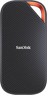 - 4TB SanDisk Extreme PRO Portable SSD with USB4, Up to 3800 MB/s Read and 3700MB/s Write, USB-C, USB 3.2, Backwards Compatible, IP65 Water and Dust Resistance - SDSSDE82-4T00-G25
