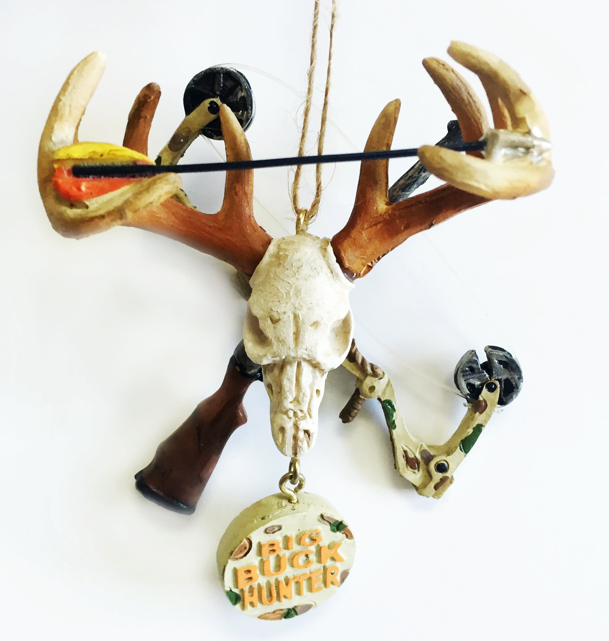 Deer Skull Hunting Sign Ornament 4.5