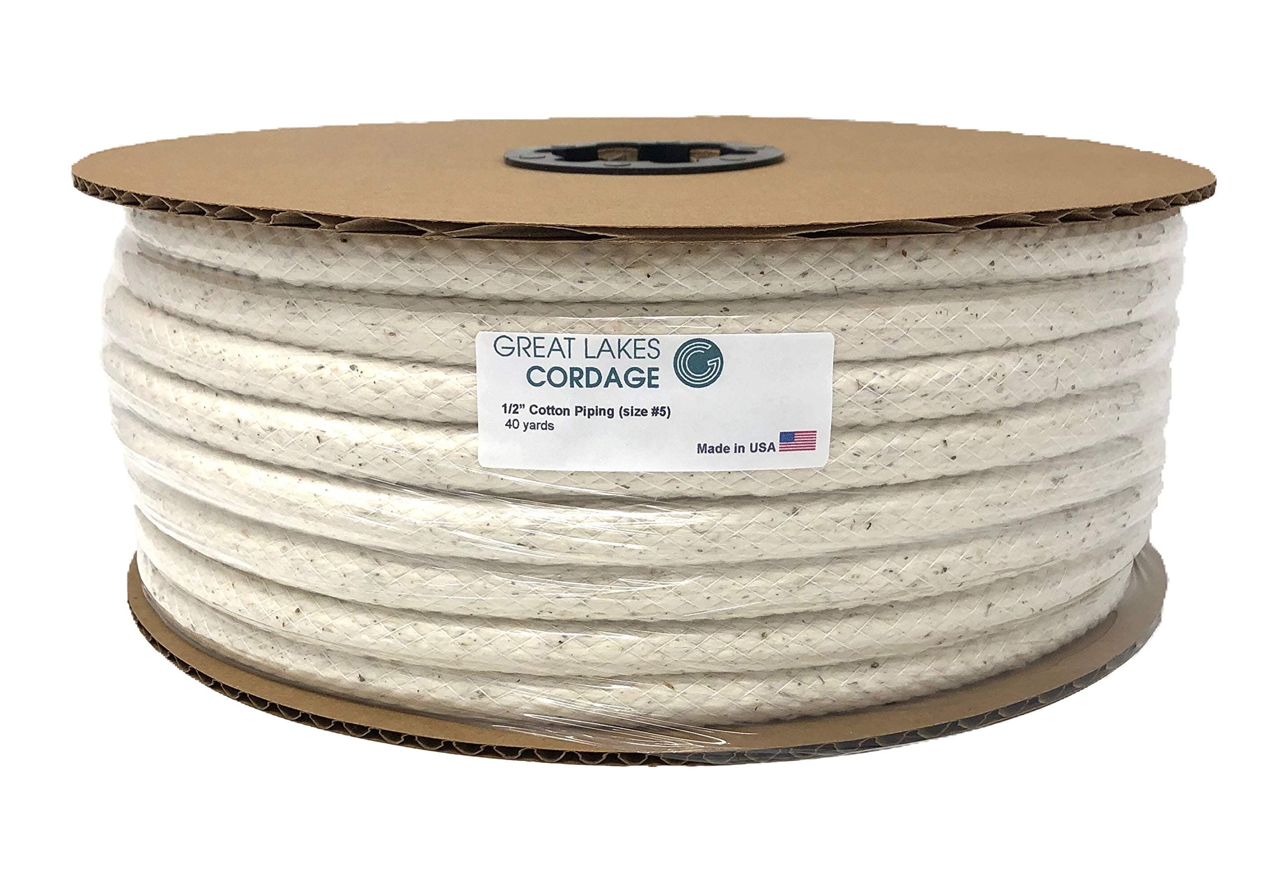 Cotton Piping Cord Size 5 [1/2"] (40 Yards)