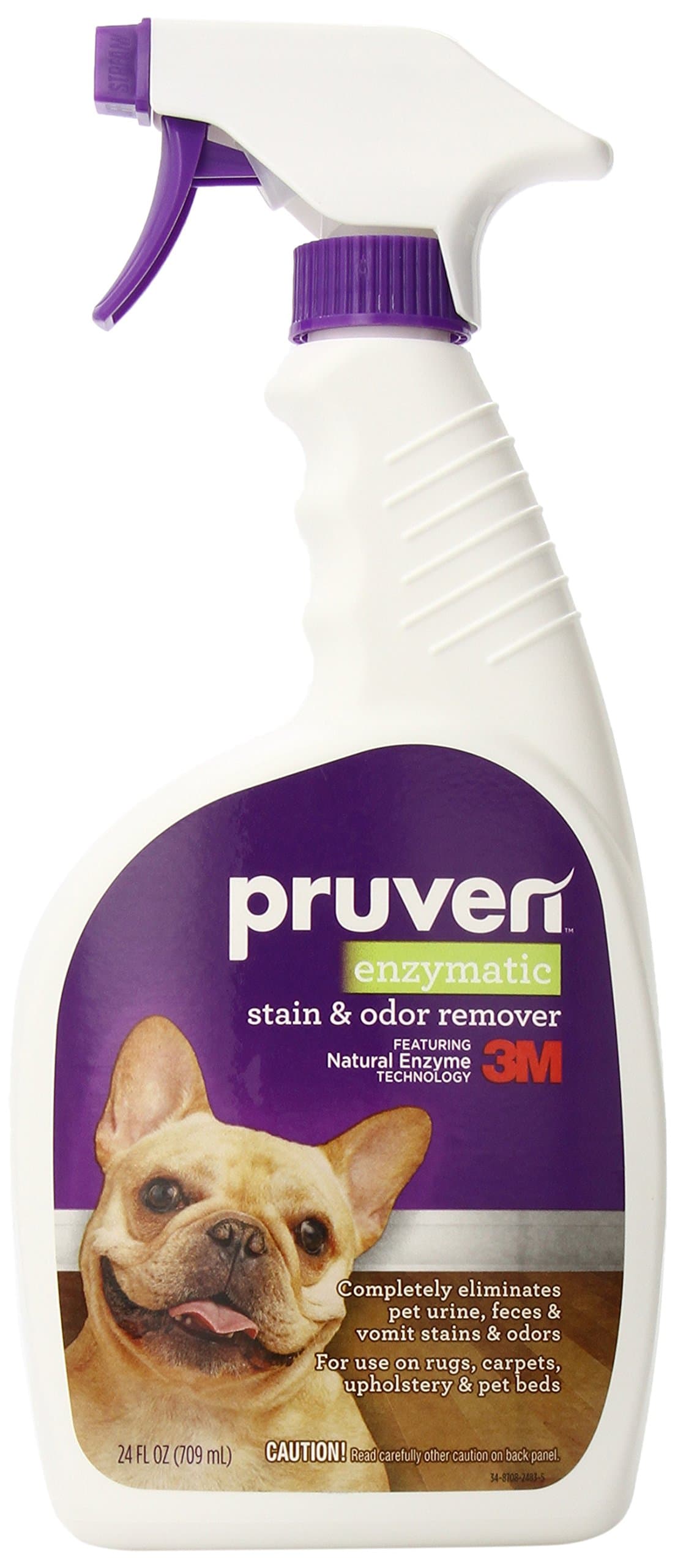 Pruven P-ENZ-24 Enzymatic Stain and Odor Remover with Trigger Spray, 24 Fluid Ounce
