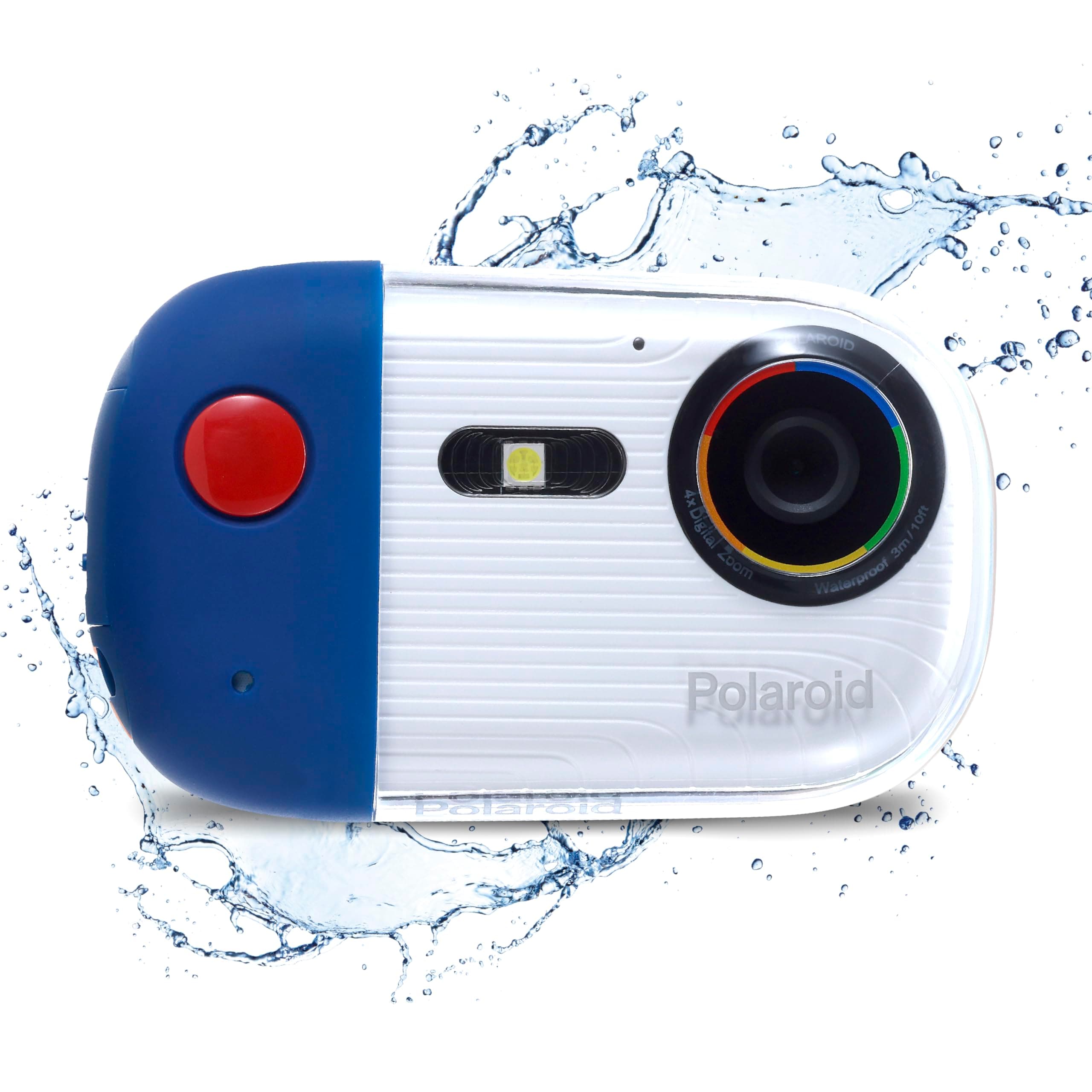 Polaroid Underwater Camera 18MP 4K UHD, Polaroid Waterproof Diving Camera for Snorkeling and Diving with LCD Display, USB Rechargeable Digital Polaroid Camera for Videos and Photos