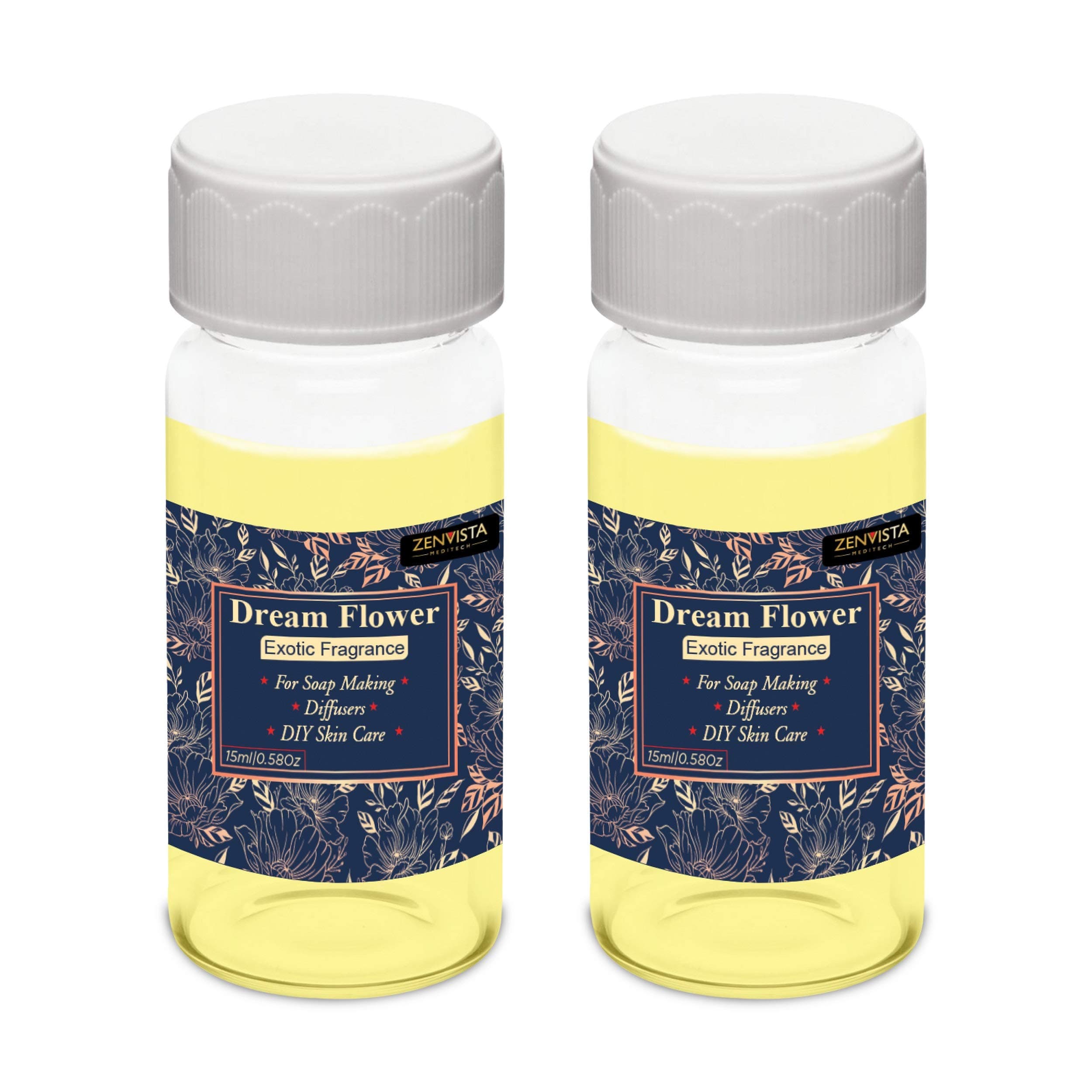 Dream Flower, Exotic fragrance, Best For Soap Making, Diffuser, DIY Skin Care, Brings Positive Vibes In Your Home, Set Of 2