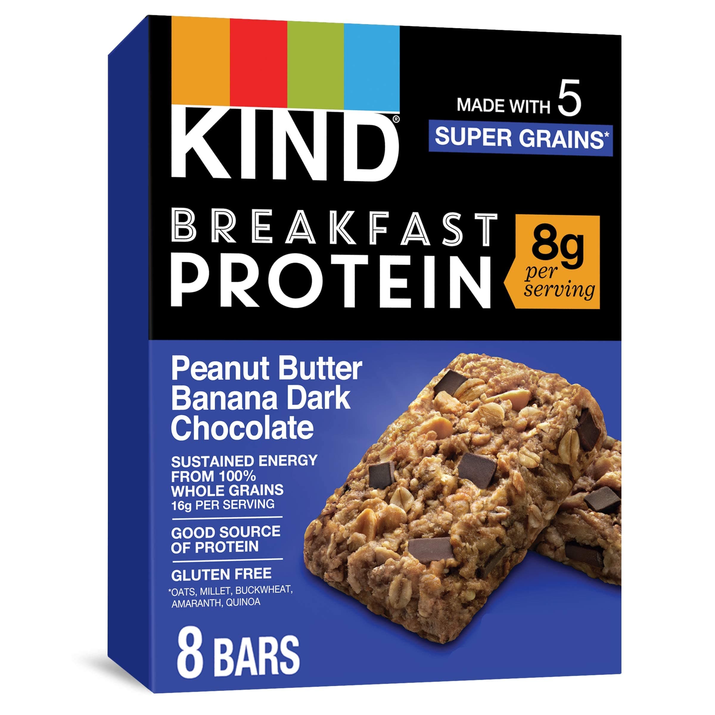 Kind Breakfast Protein Bar PB Banana Dark Shock. 4 pack