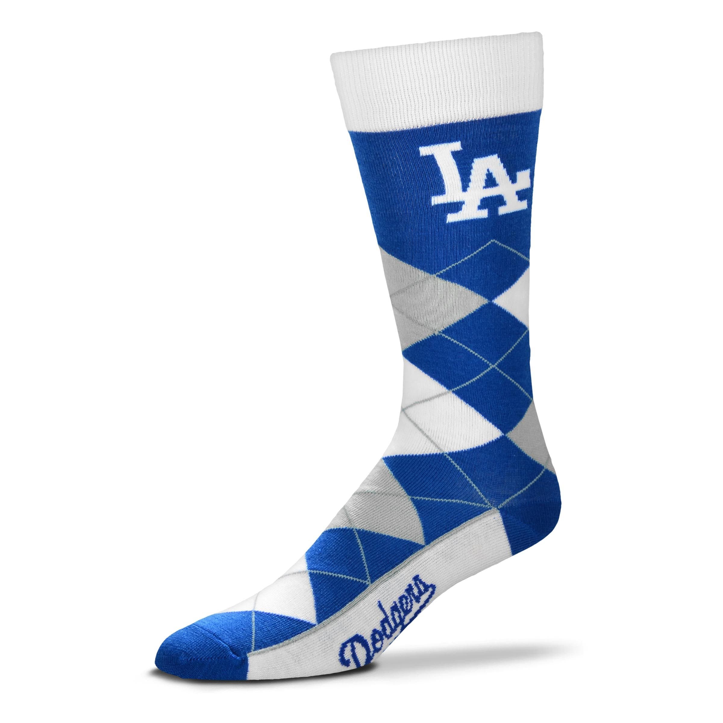 Los Angeles Dodgers Argyle Crew Dress Socks