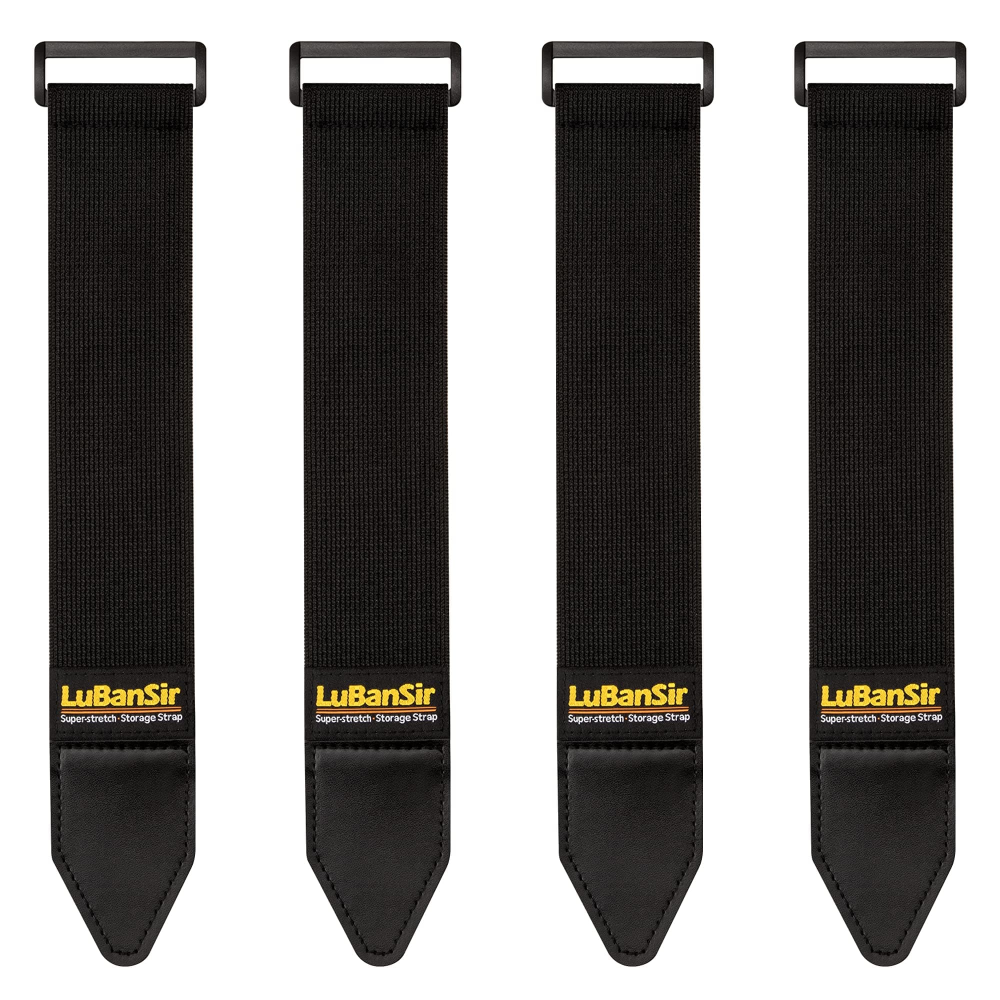 LuBanSir Cinch Straps, 2" x 24" (4 Pack) Elastic Hook and Loop Storage Strap for Extension Cord, Cable, Cord Wrap, Rope and Hose
