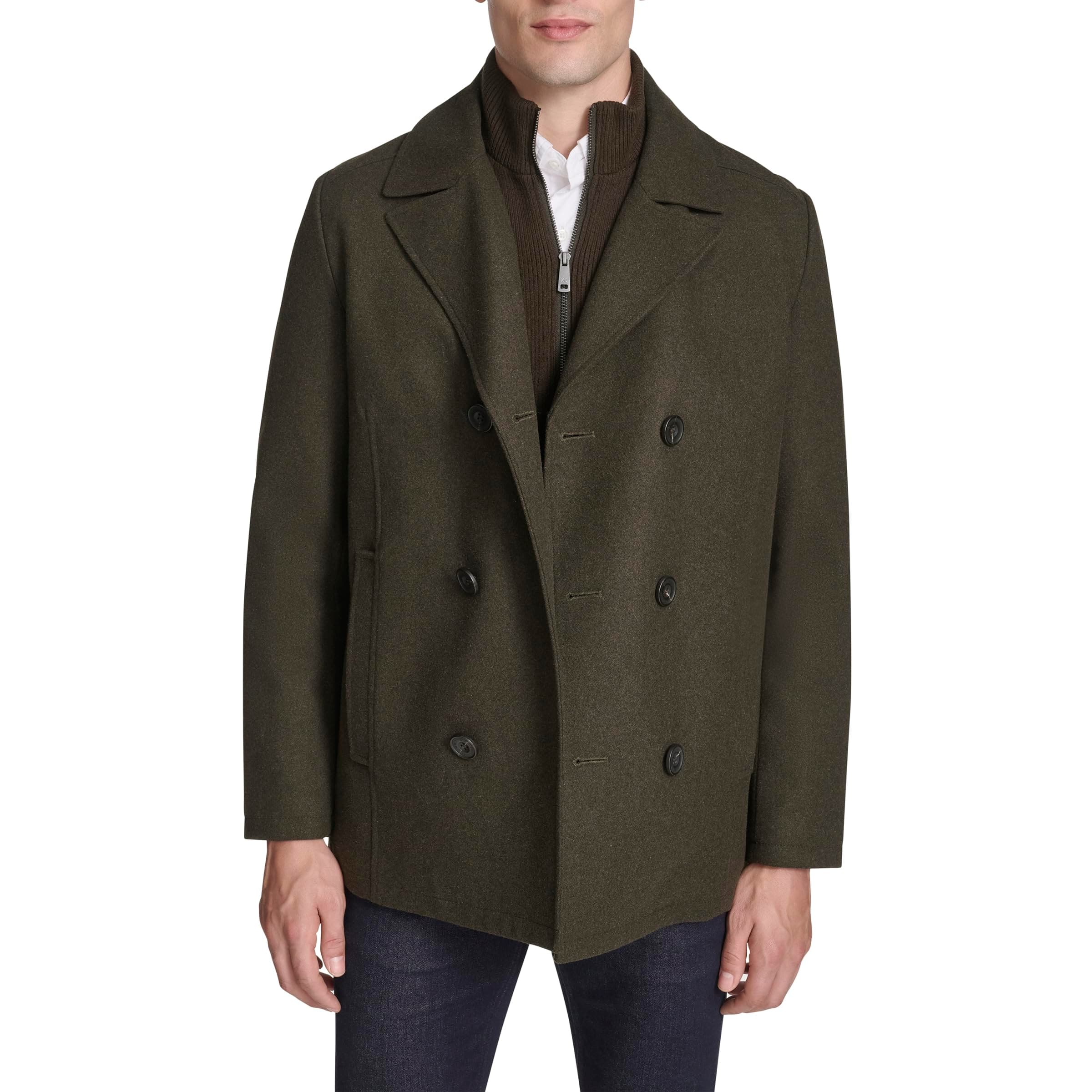 Kenneth Cole Men's Men's Wool Top Coat Wool Coat