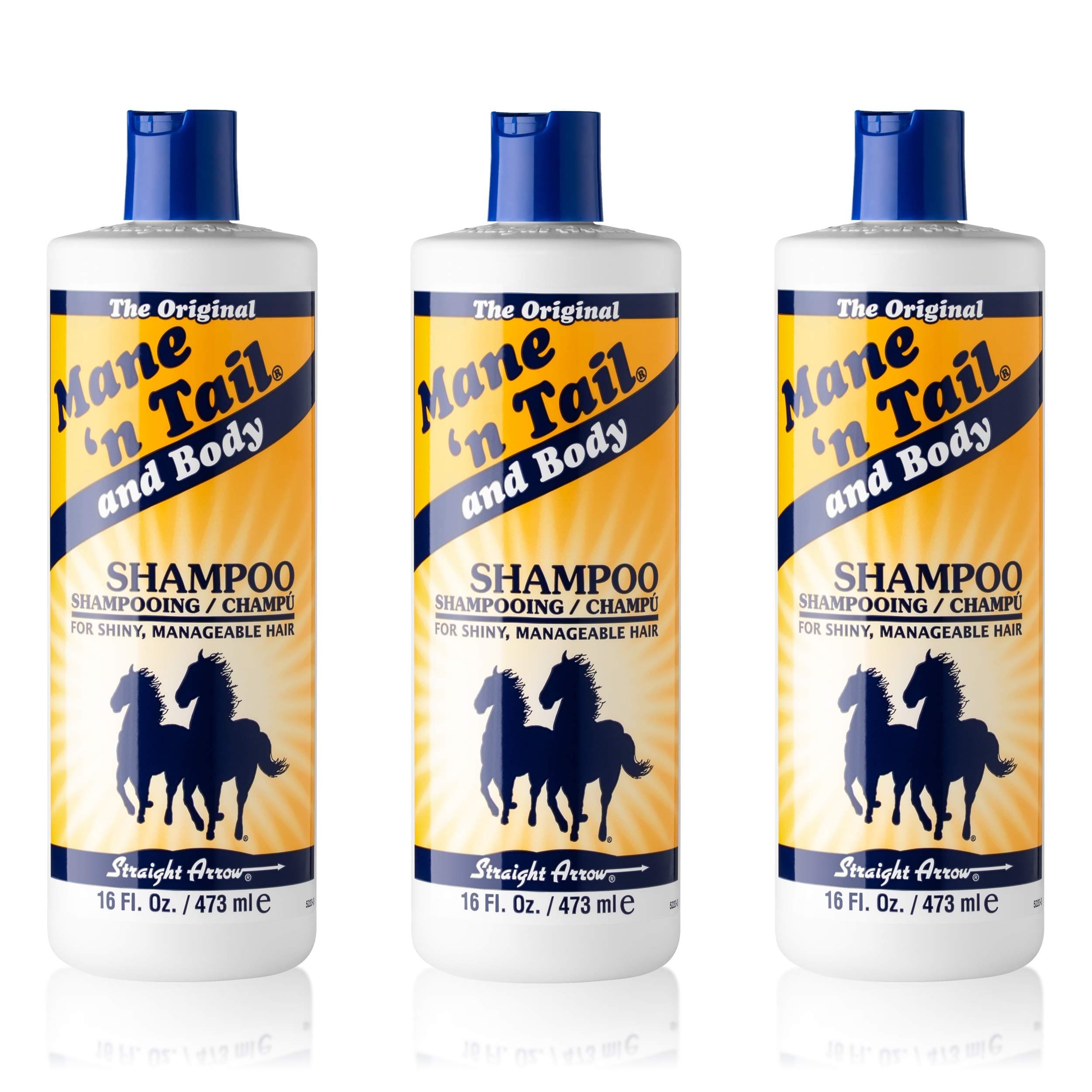 Mane 'n Tail Original Formula For Thicker Fuller Hair 16 oz (3 pack Shampoo), White