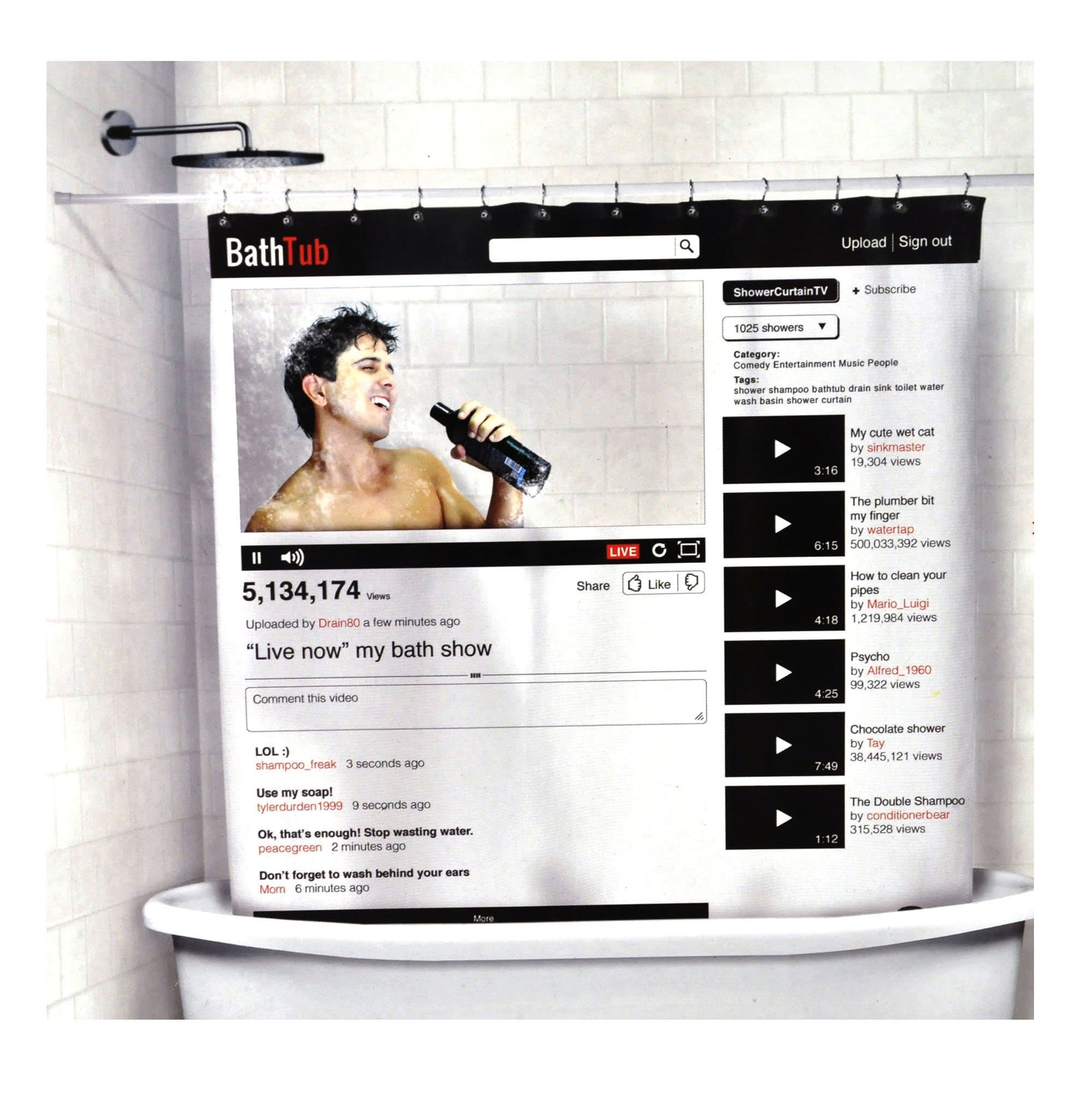 Online Bath Tub Shower Curtain