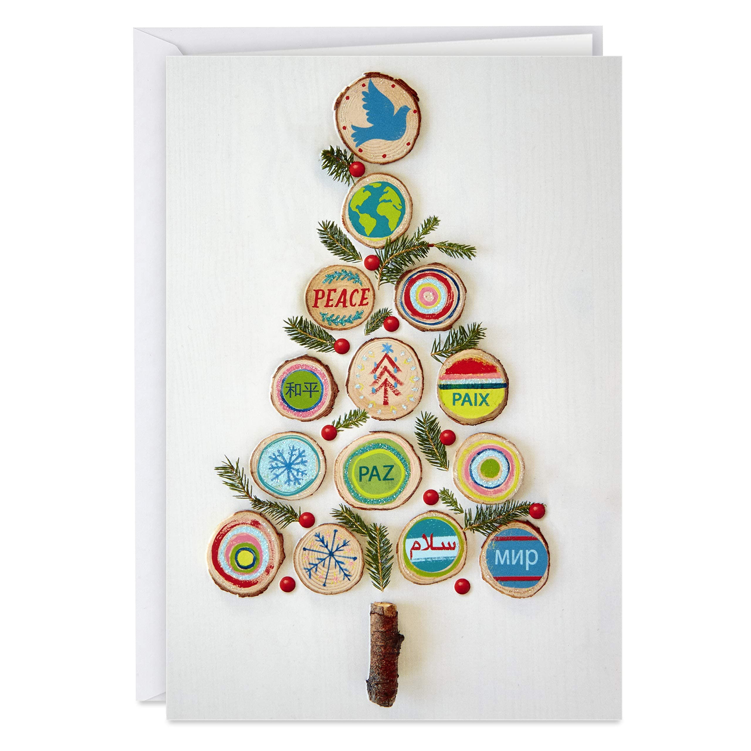 UNICEF Boxed Christmas Cards, Peace Tree (12 Cards and 13 Envelopes)