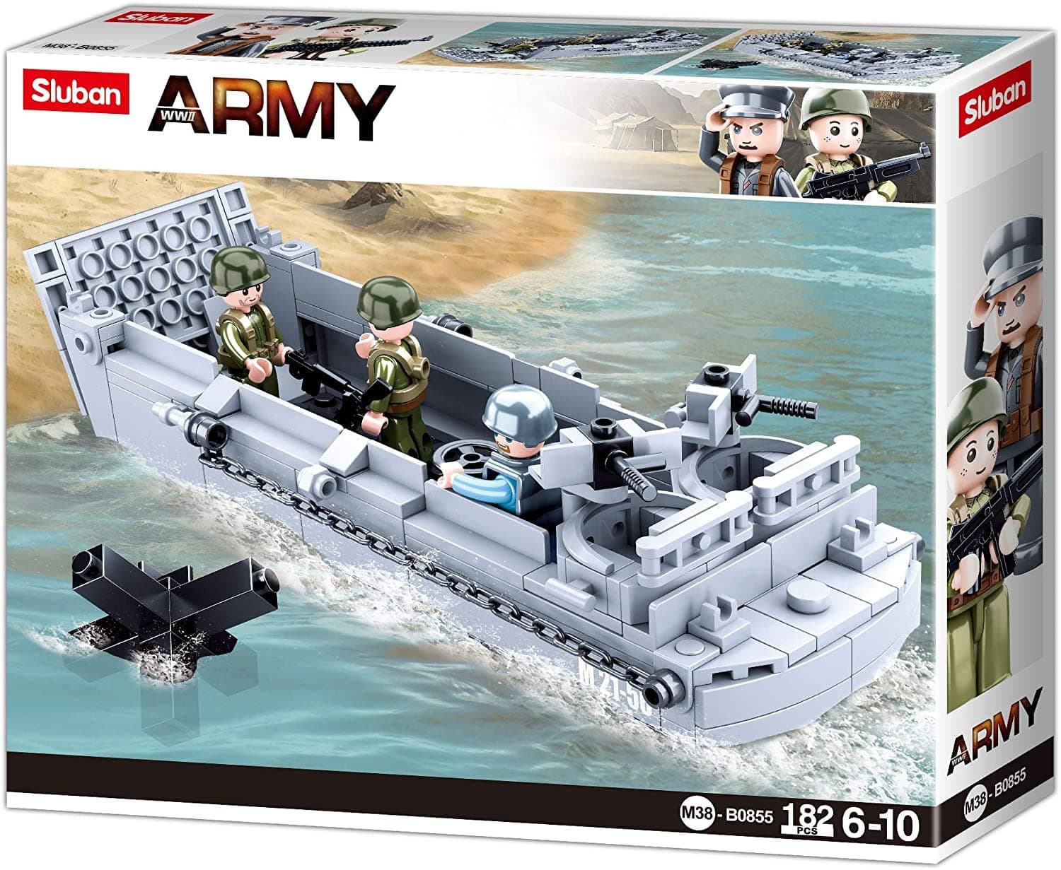SlubanM38-B0855 (No Suggestions) Landing Craft,Medium, Grey