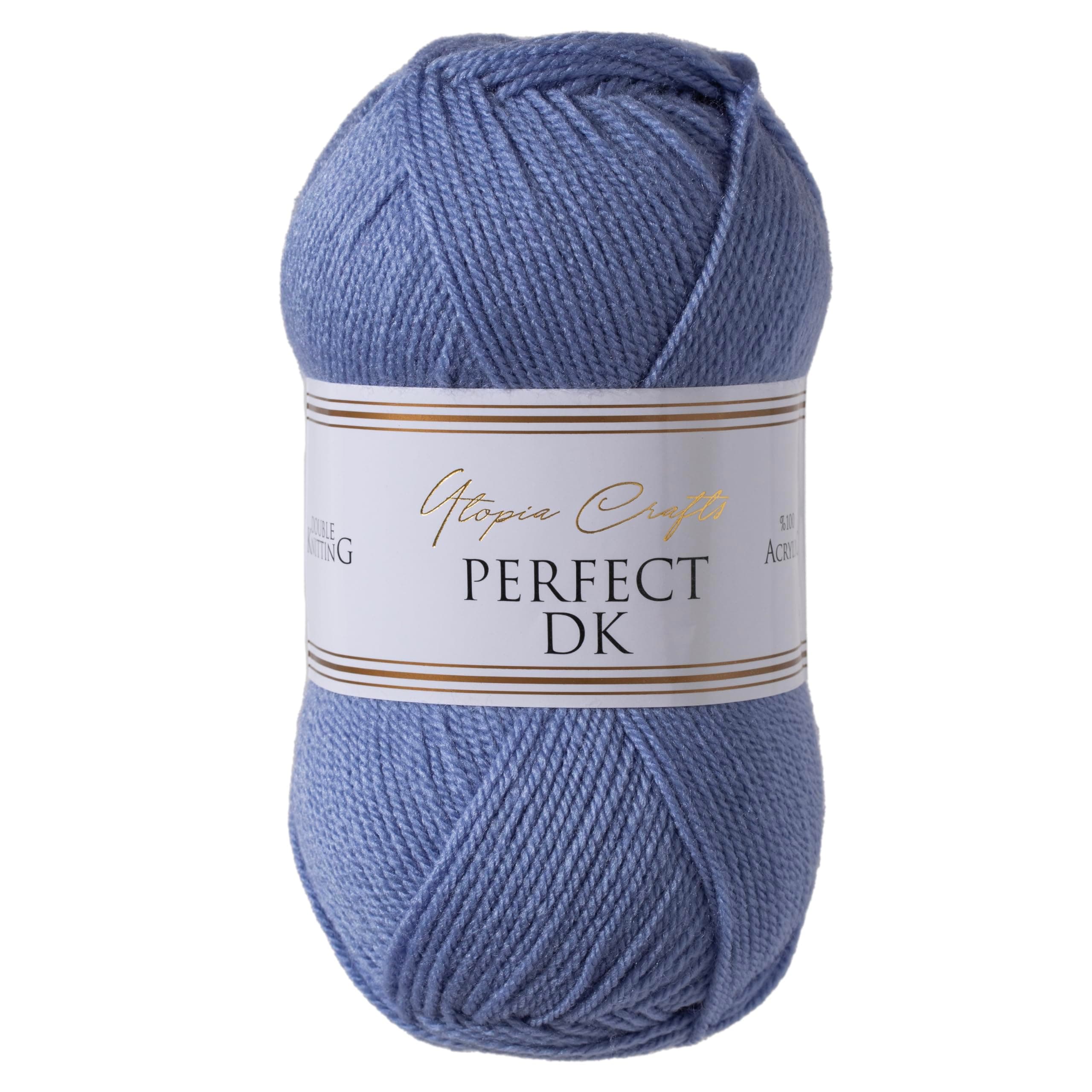 Utopia Crafts DK Double Knitting Yarn 100g (1, Cloudy Blue)