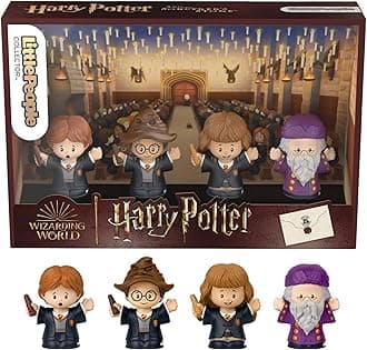 Little People Collector Harry Potter and the Philosopher´s Stone Movie Special Edition Set for Adults & Fans, 4 Figures, HVG45