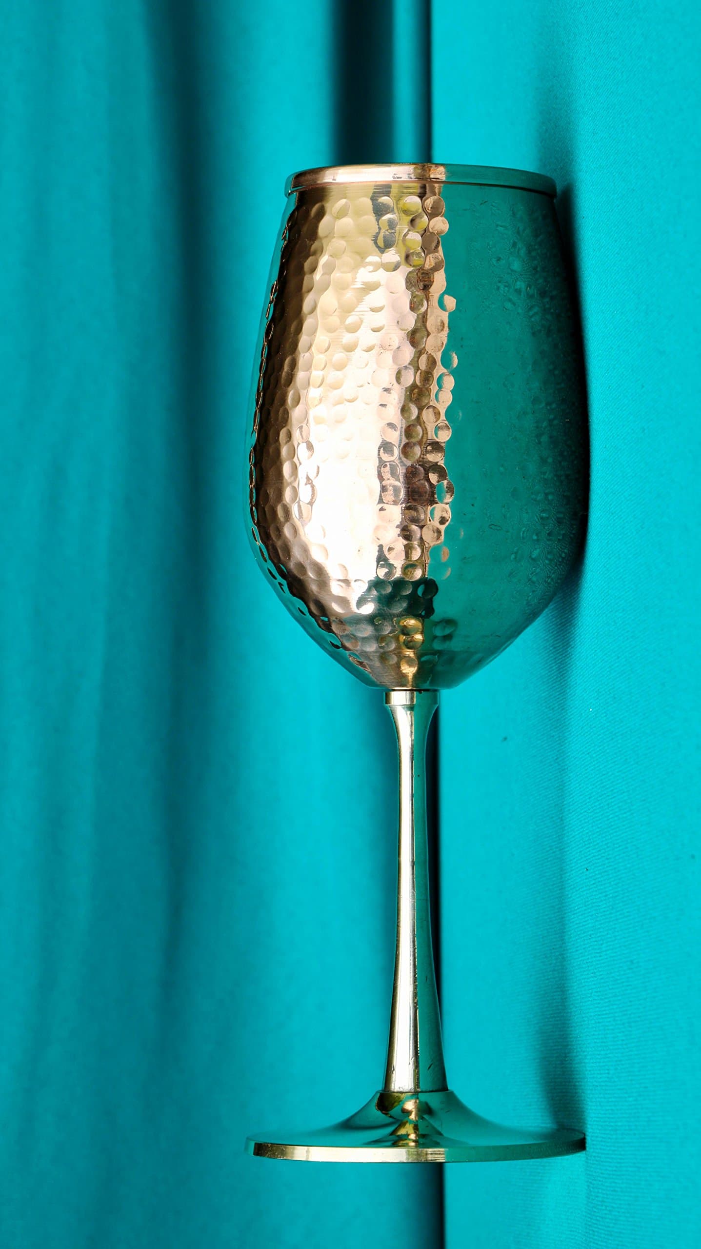 Royal Hand Hammered Copper Goblet 8.5 Inch