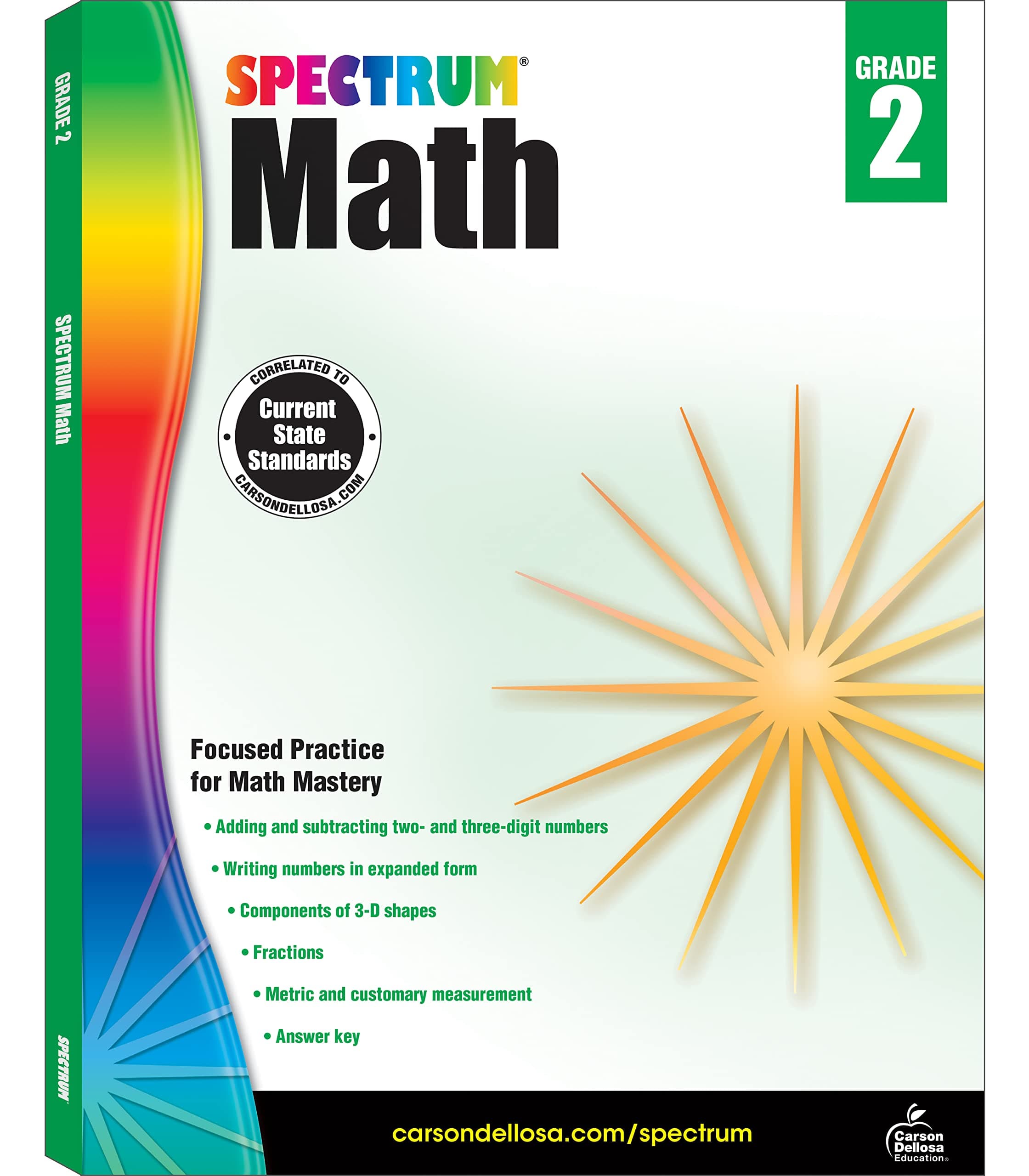 Spectrum Math Workbook, Grade 2 Paperback – 1 January 2014