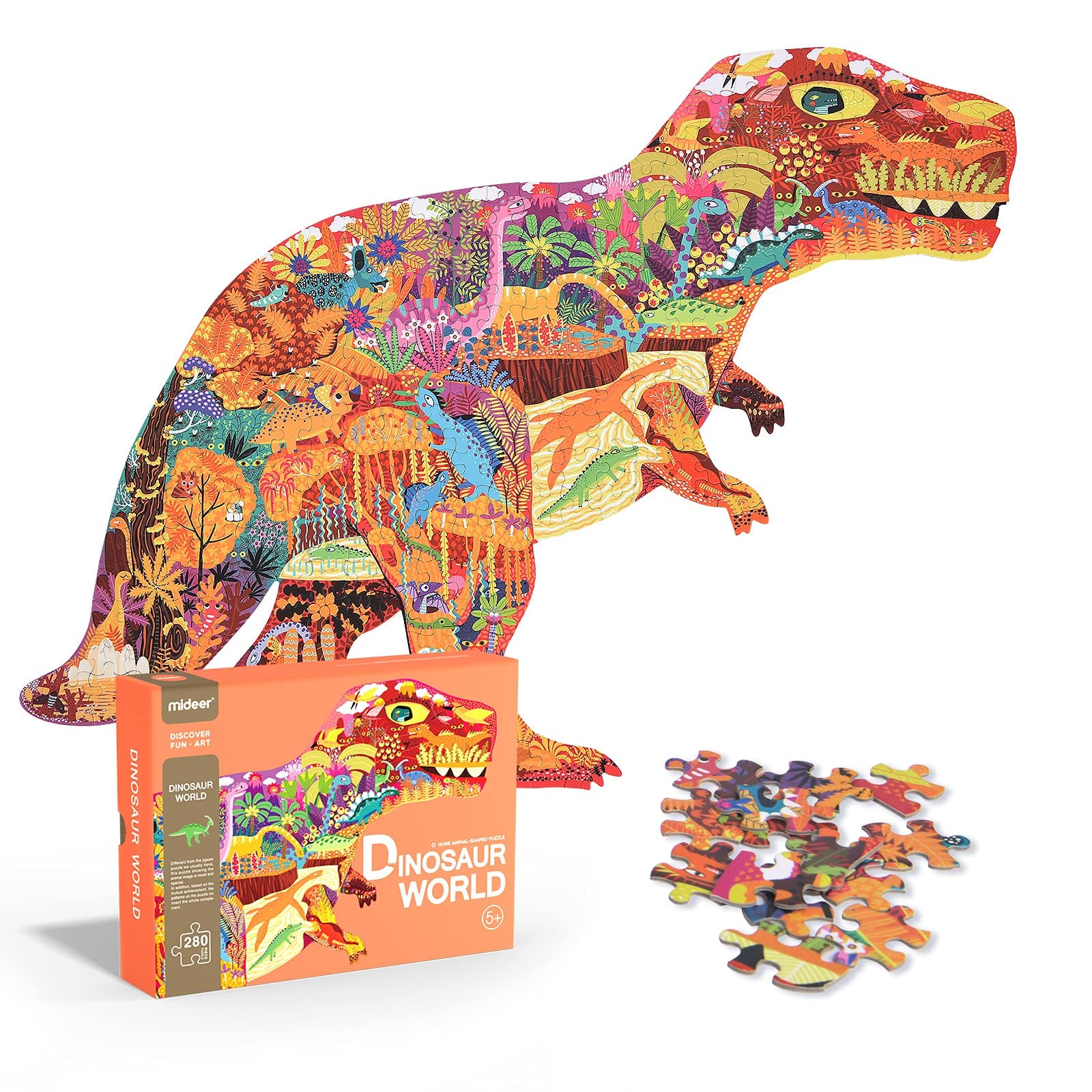 Mideer Irregular Puzzle for Kids, Jigsaw Puzzles Ages 4-8, 8-10, Themed Floor Assembly Puzzles, Children Educational Learning, Brainteaser Gift, Challenging Indoor Games for Boys Girls