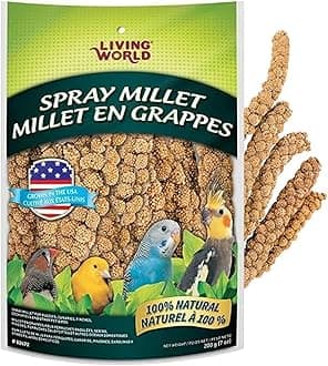 LIVING WORLD Hagen Spray Millet, 7-Ounce, All Life Stages, Bird