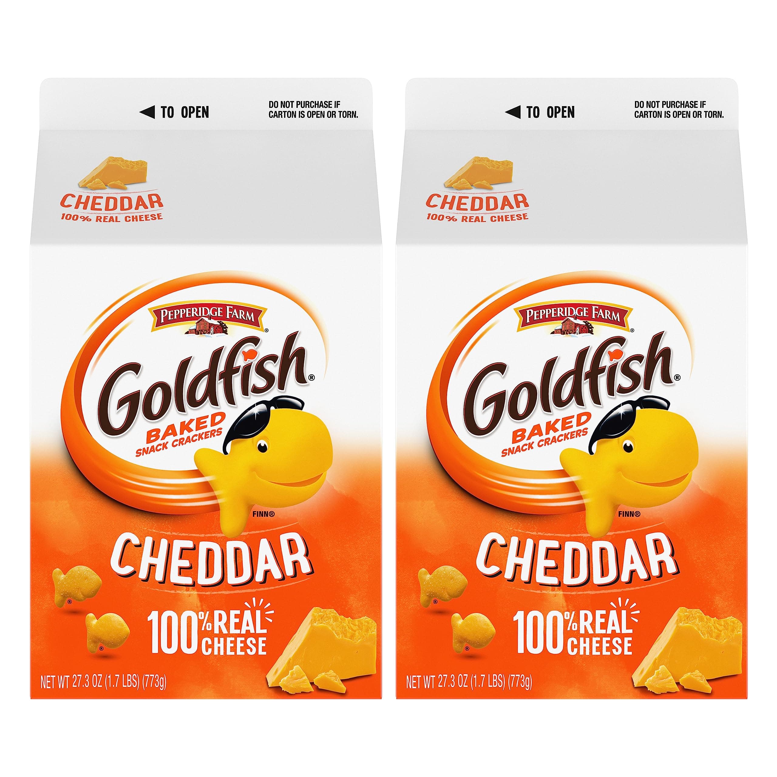 Cheddar Crackers, 27.3 oz carton, 2 CT box