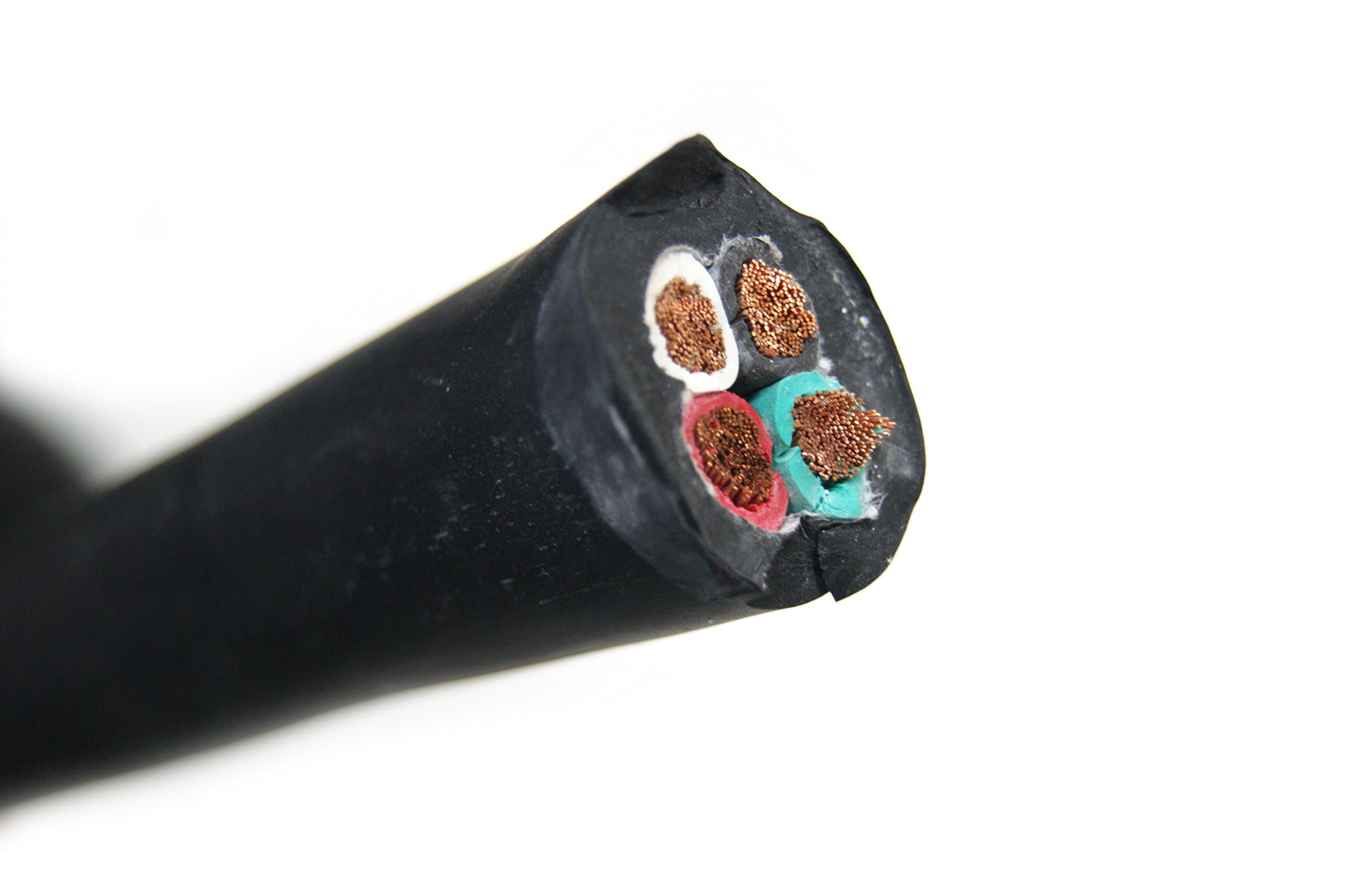 BYBON 100-Feet 14/4 SOOW Rubber Flexible Extra Heavy Duty Portable Cord 600V,UL Listed, No fillers, Black