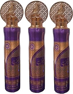 Arabian Air Freshener Bundle (3 x 300ml) Dubai, Luxury Scent, Long Lasting Fragrance (3 x Watani)