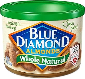 Blue Diamond Almonds, Raw Whole Natural, 6 Ounce (Pack of 1)