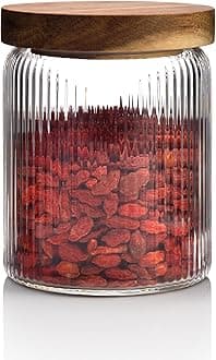 Mason & Fable Ribbed Glass Storage Jars