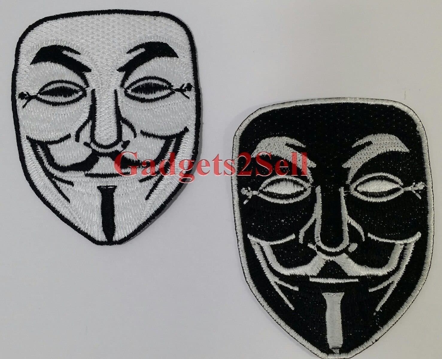 NOVELTY ANONYMOUS V FOR VENDETTA NOVELTY Embroidery iron on patch