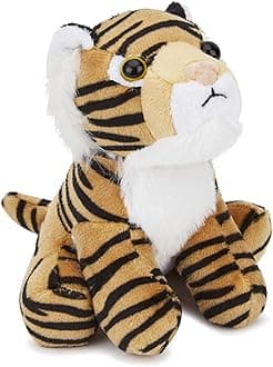 Zappi Co Children's Soft Cuddly Plush Toy Animal - Perfect Perfect Soft Snuggly Playtime Companions for Children (12-15cm /5-6") (Tiger)