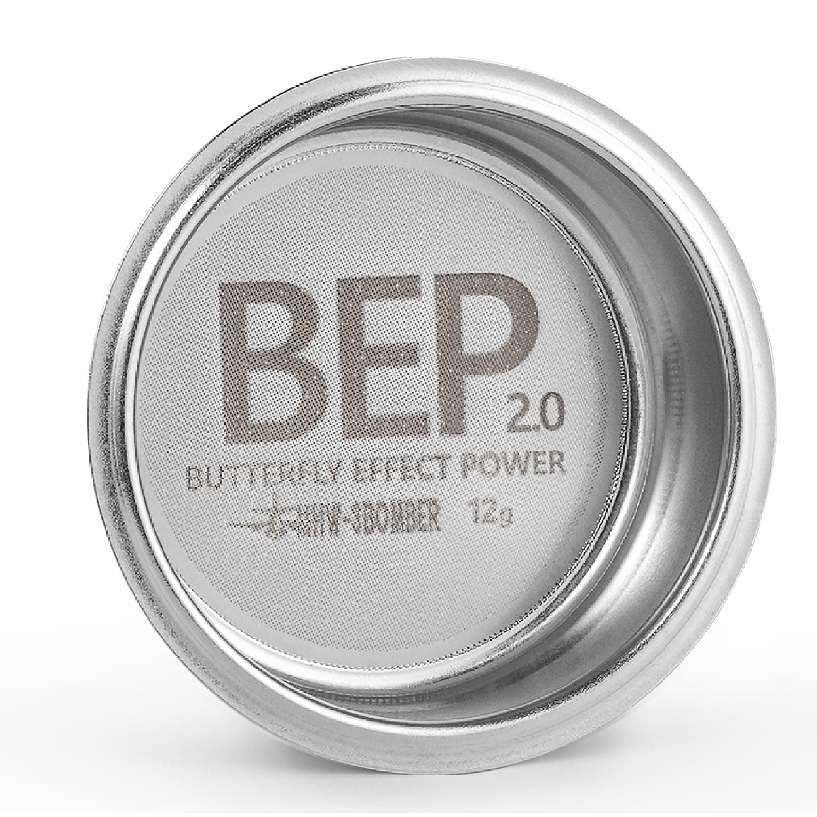 51mm Espresso Filter Basket, 12g Double-layer Stainless Steel High Precision Extraction Portafilter Basket Filter Fits Most 51mm Portafilter/Tamper, Ridged, FB5619-OS