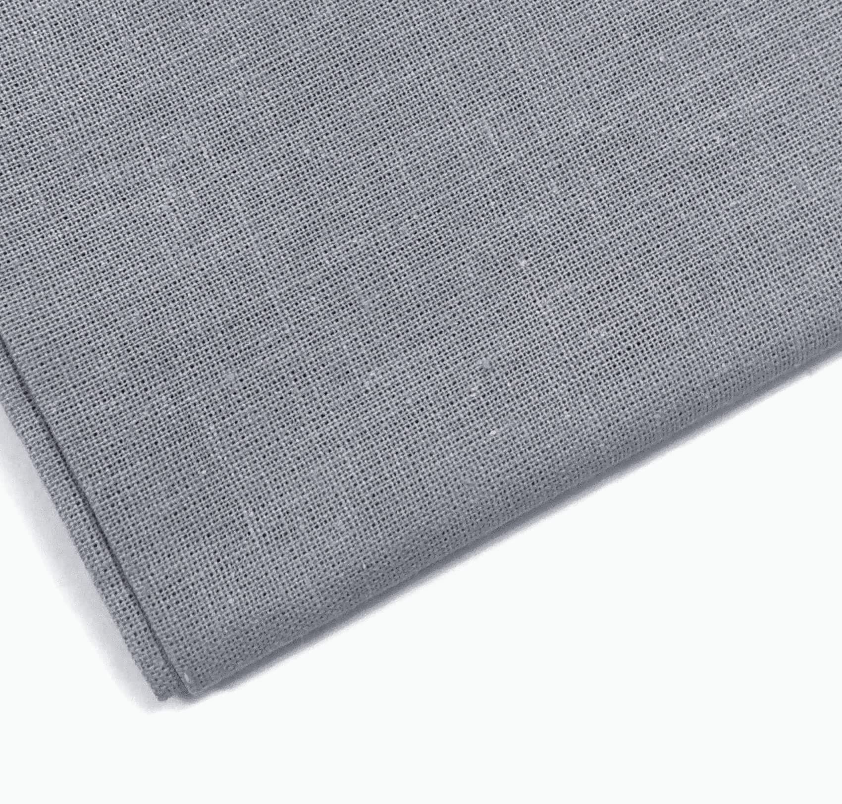 M & J Plain Grey 100% Cotton Fabric for Quilting, Sewing, Dressmaking, Arts & Crafts - 60 Inch Wide by M&J, 10 METRE
