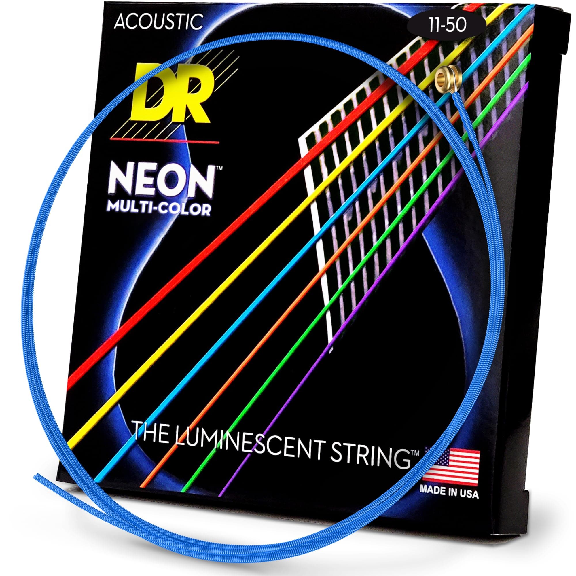 HI-DEF NEON Acoustic Guitar Strings (NMCA-11)