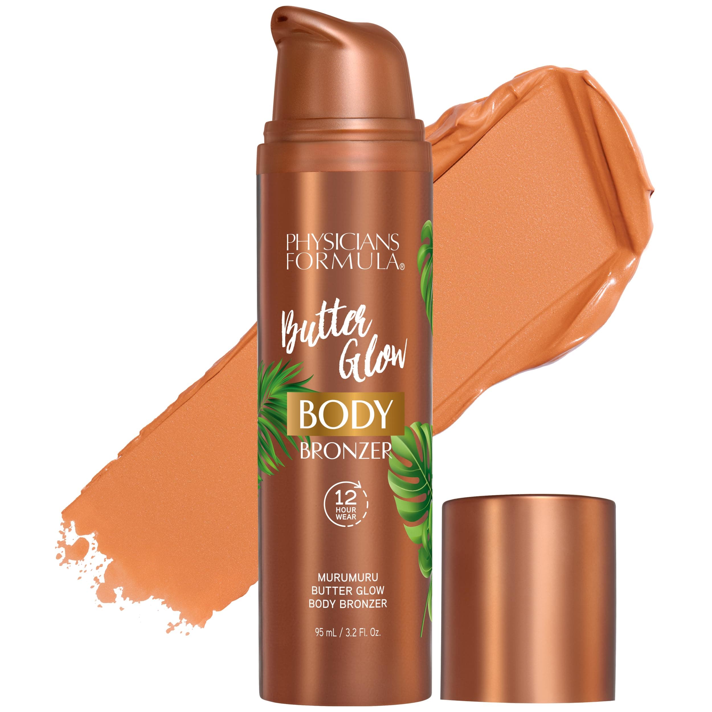 Butter Glow Body Bronzer, Waterproof & Transfer-Proof, Sunless Bronze Perfection, Ultra-Creamy & Skin-Perfecting Formula for a Radiant Glow, Cruelty Free - Light/Medium