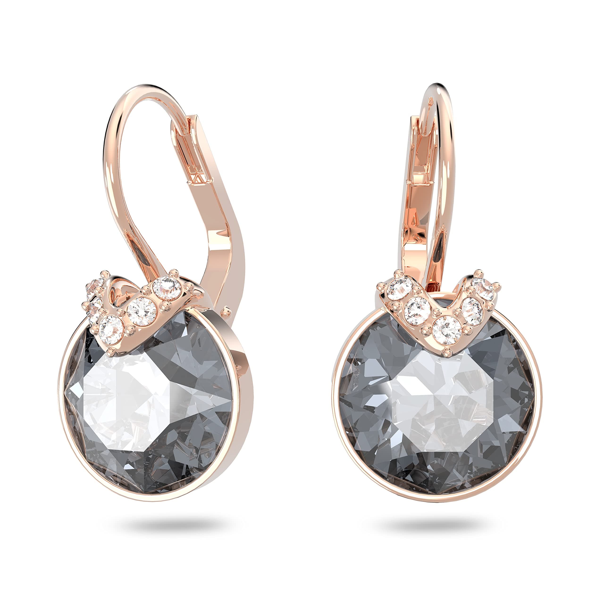 Swarovski Bella V Crystal Earrings, Grey, Yellow, Clear, Rose Color Crystals, Part of the Swarovski Bella V Collection