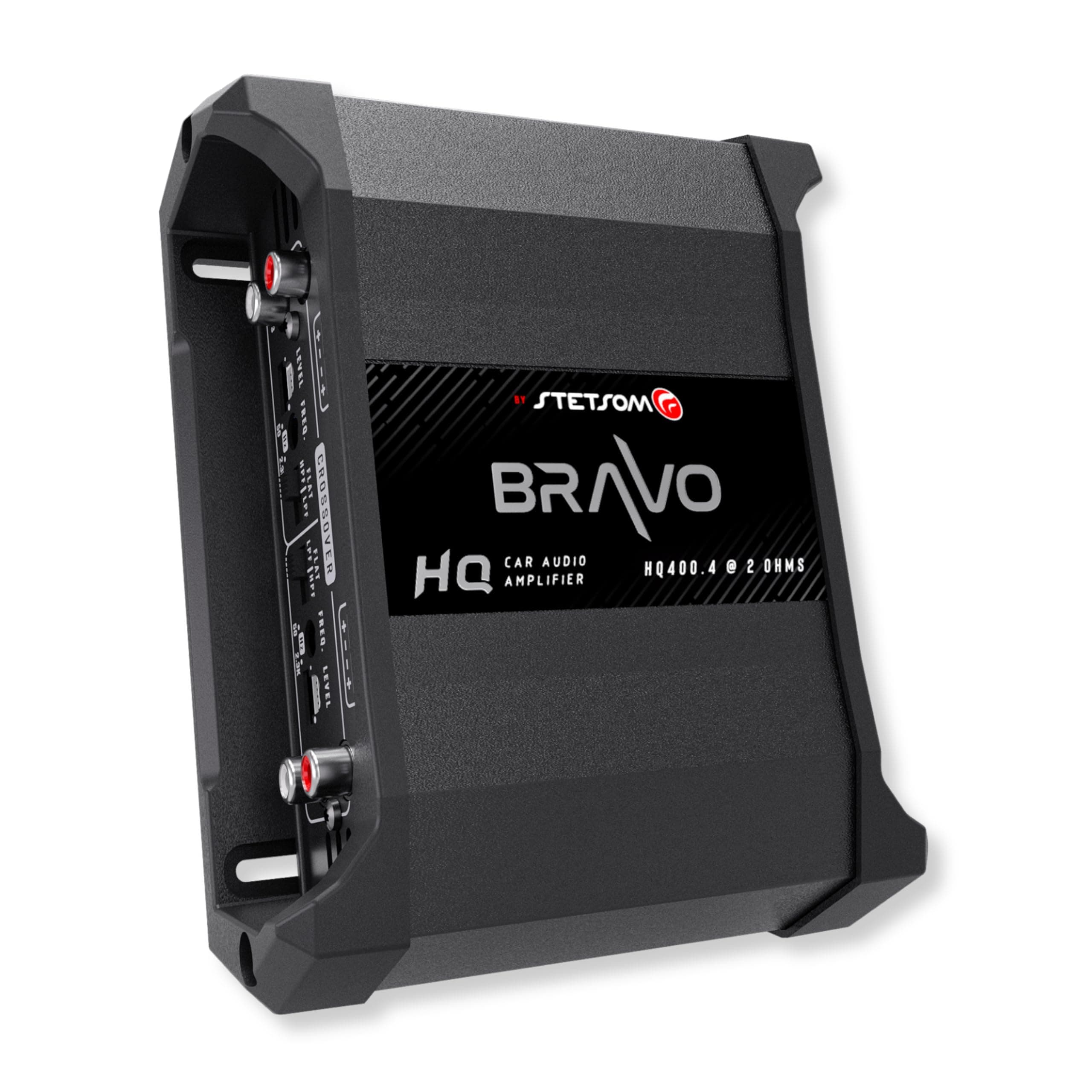 Stetsom Bravo HQ 400.4 - Multichannel Car Audio Digital Amp, 2 Ohms Stable - 400 Watts RMS 4 Independent Channels, Variable Crossover, Full Range, Car Stereo ds Bridge Speakers 400x4 RCA & High Input