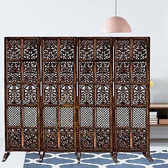 Wooden Partition for Pooja Room, Living Room, Kitchen, Hall | Decorative Room Divider and Wall Separator