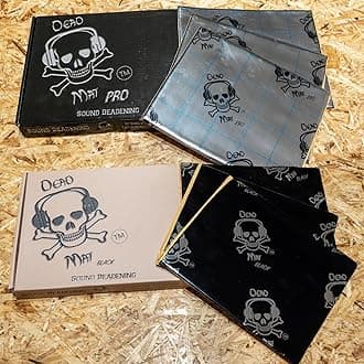 Vandalised- DeadMat - Sound Proofing/Deadening Butyl & Foil Sheets – Car/Camper/Van/Caravan - Multi Options (Black 1.8mm, 50 sheets)
