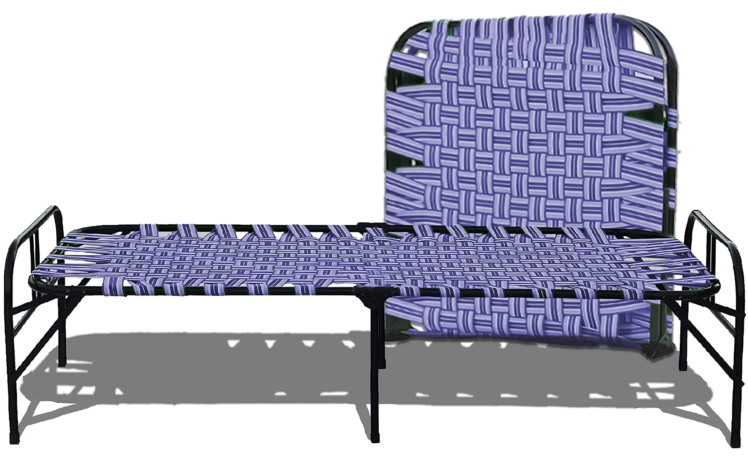 ARTEMIST Portable Single Folding Bed Space Saving Heavy Duty Foldable khat Cot for Sleeping Sturdy Metal Frame Space Saving Design 3X6 feet (ModernBed) (Painted)