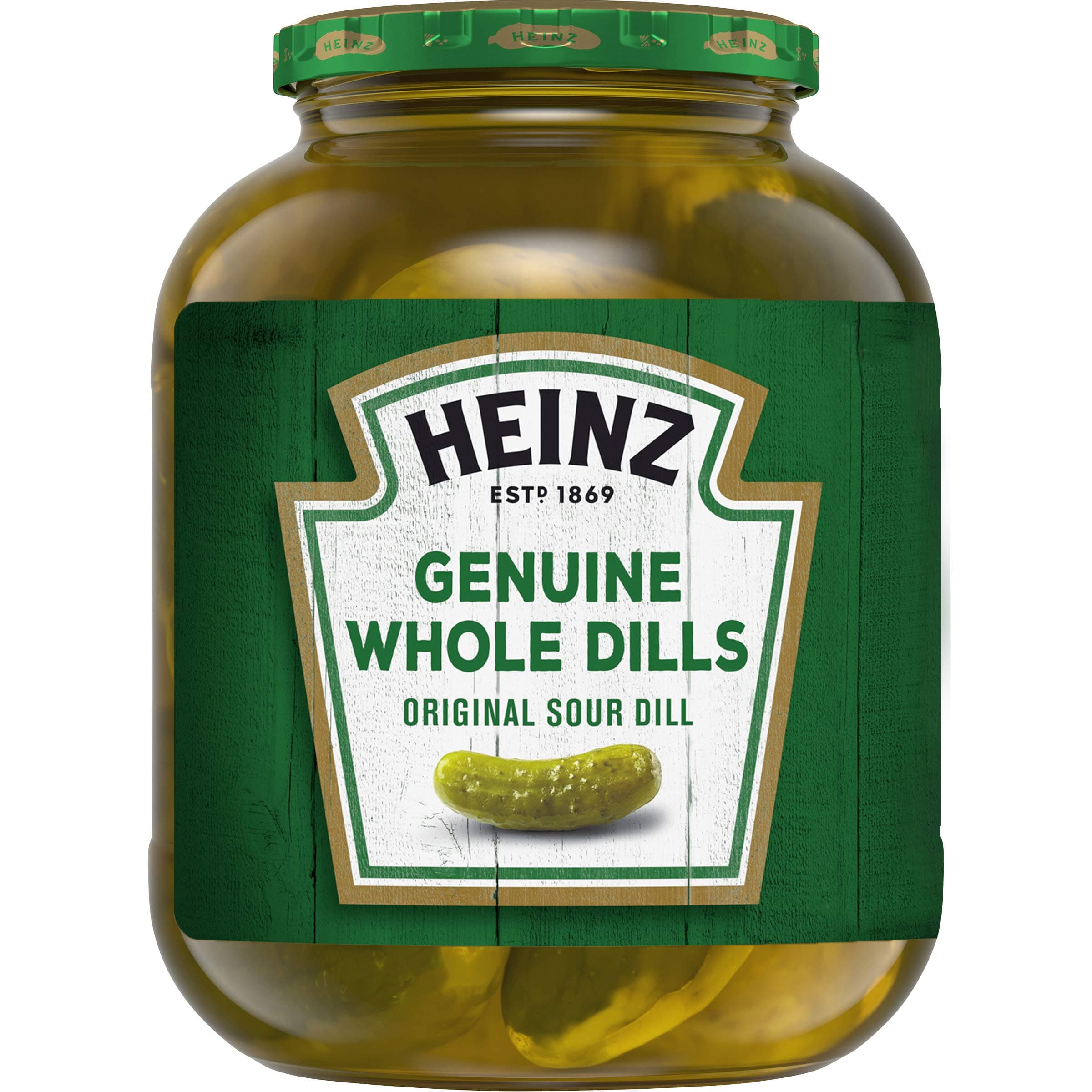 Heinz Genuine Whole Dill Pickles, Original, 46 Fl Oz