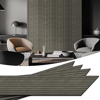 WADILE PVC Wood Grain Panels for Wall, 15.7 in X 8.5 ft Soundproof Wall Panels for Wall Paneling Peel and Stick Wall Panels, 3D Wall Panels for Interior Decor, Cover 11.2 Sqft, Fishbone