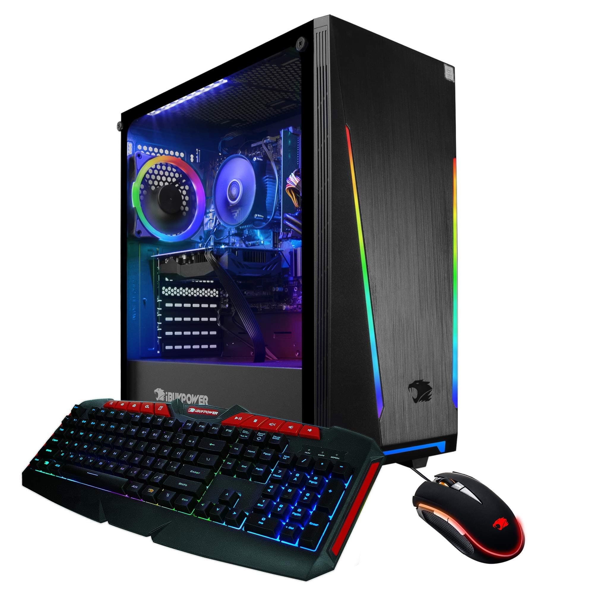 iBUYPOWER Gaming PC Computer Desktop 131A (AMD Ryzen 5 1600 3.2 GHz, AMD RX 550 2GB, 8GB DDR4 RAM, 240GB SSD, WiFi Ready, Windows 10 Home)
