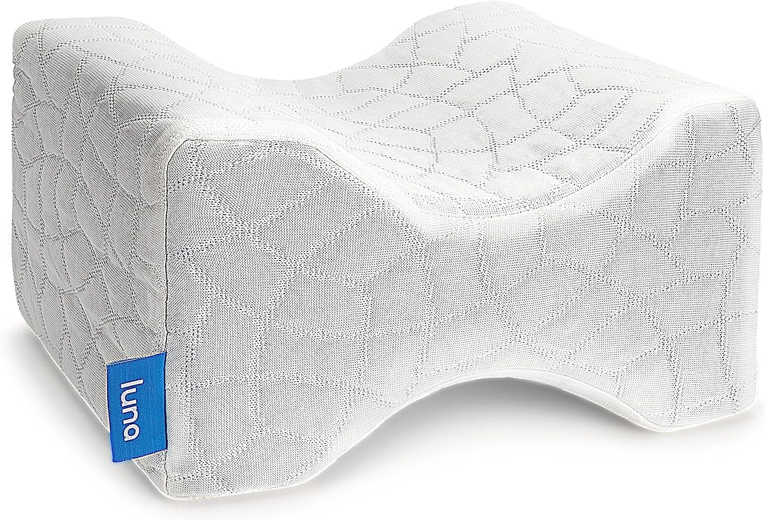 Luna [CoolLuxe True Cooling Pillow Knee Pillow] Memory Foam Pillow Leg Positioner Wedge Pillow | Pillows Bed Pillows & Positioners for Back Support, Hip Pain & Side Sleeper Pillows for Adults