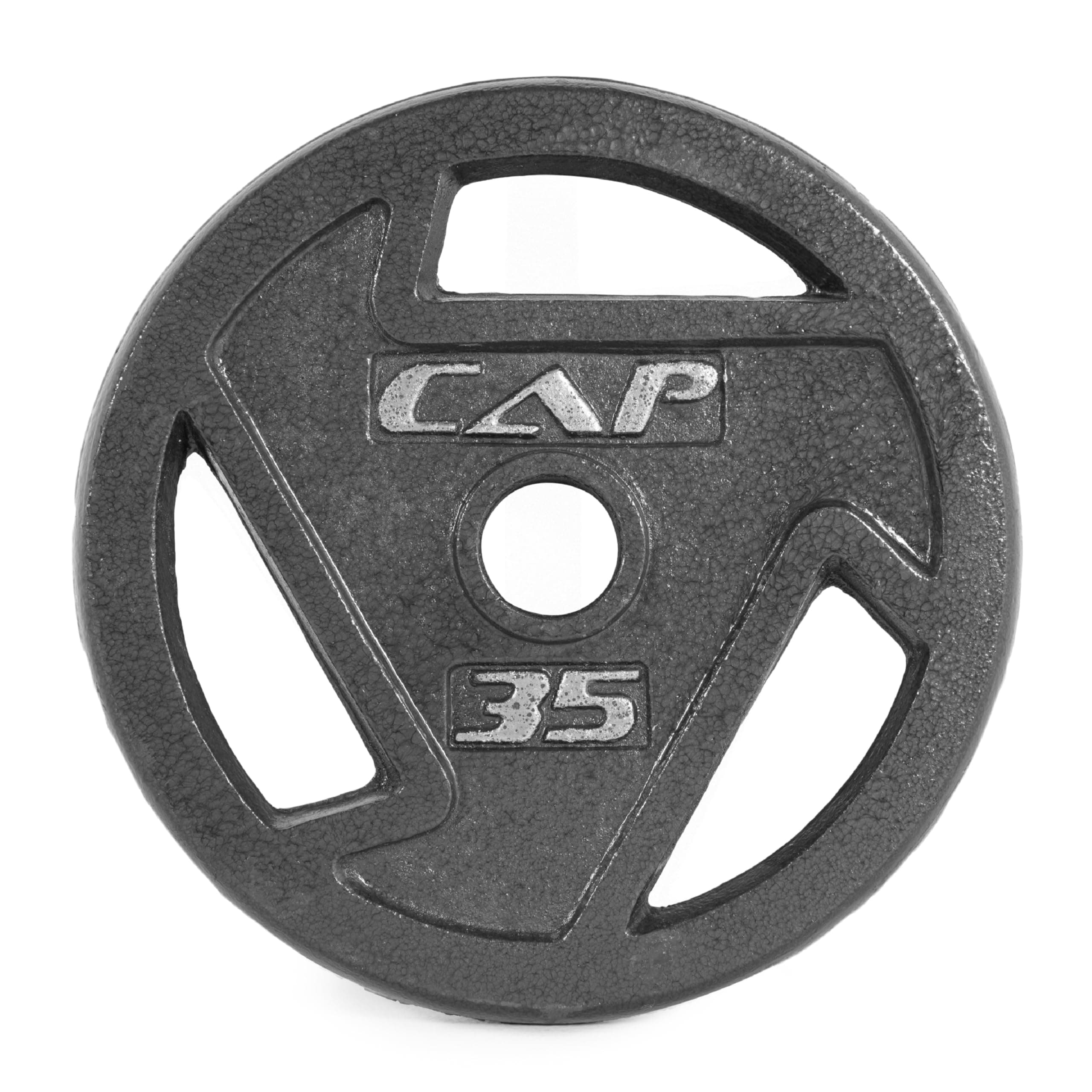 CAP Barbell 35 LB Cast Iron Olympic 2-Inch Grip Weight Plate - Single | Black