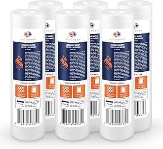 6-PACK Of 1 Micron 10" Sediment Water Filter For Any Standard RO Unit by Aquaboon