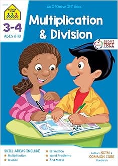 School Zone 3-4 Multiplication & Divisio