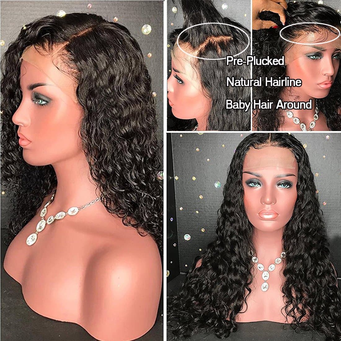 Lace Front Virgin Human Hair Wig (24 inch)