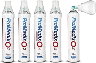 Promedix PR-994 Portable Oxygen Inhaler 12L in a Can 99.4% with Mouthpiece (5)