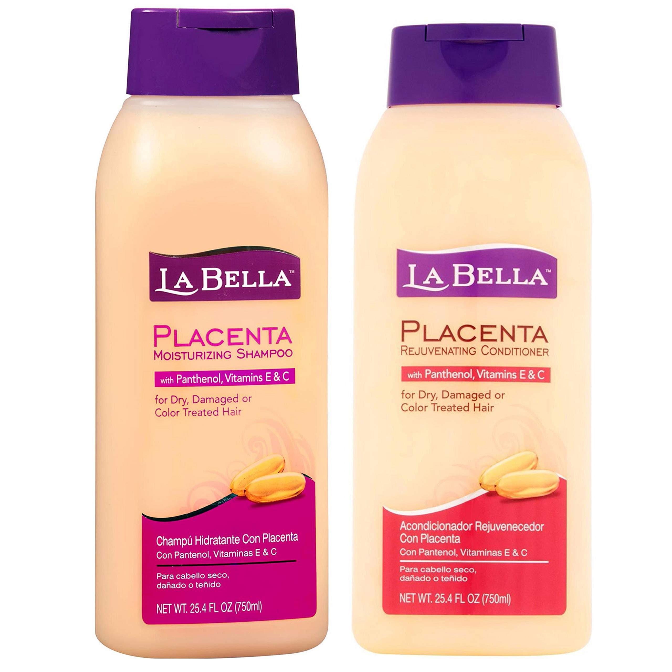 La Bella Placenta Shampoo 25.4oz & Conditioner 25.4oz Duo-Set
