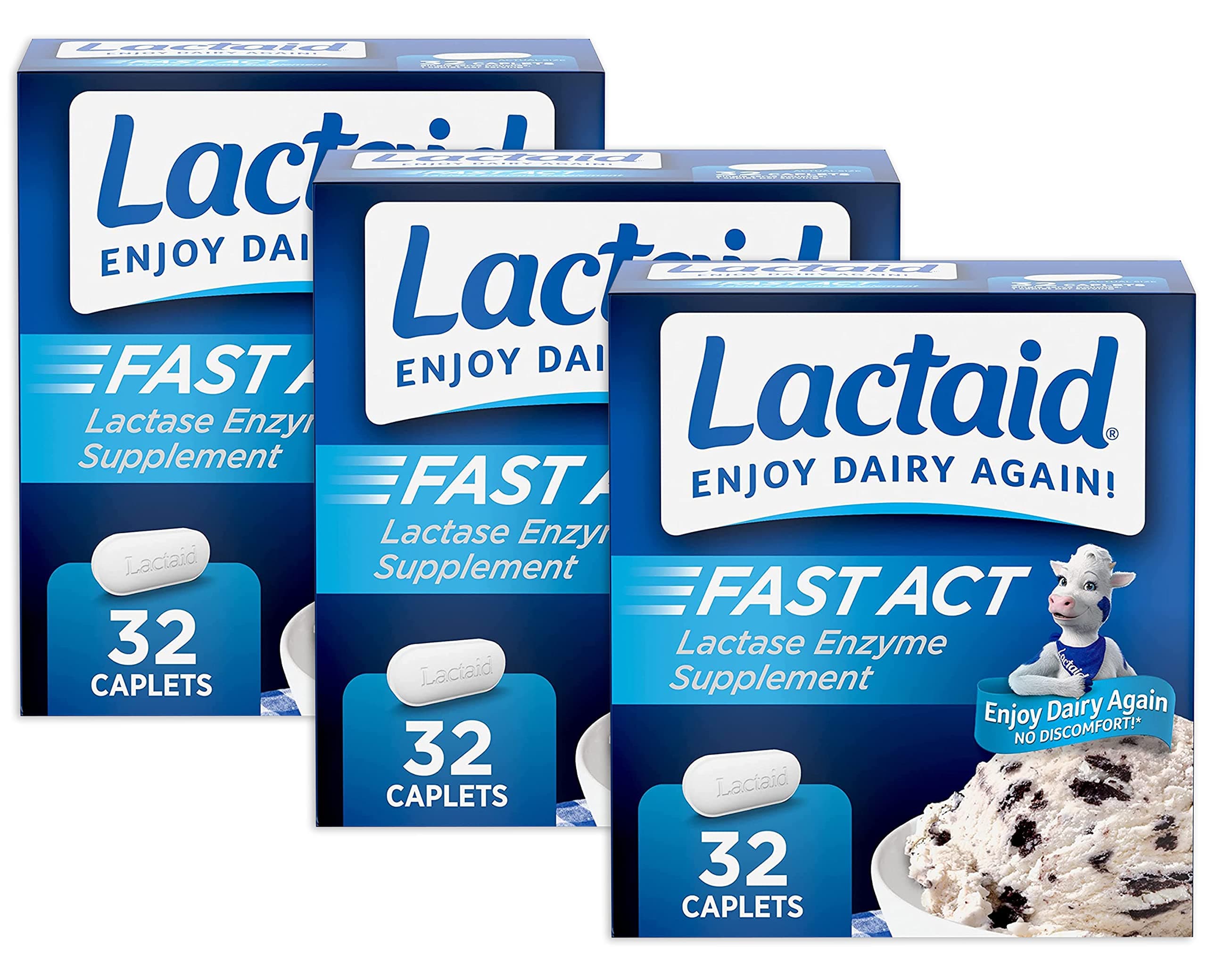 LACTAID CAPLETS FAST ACT (Pack of 3)3