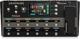 HeadRush Prime - Guitar and Vocal Multi Effects Pedal and Amp Modelling Processor with Amp Cloner, Antares Auto-Tune, WiFi, Touchscreen, Looper and Bluetooth