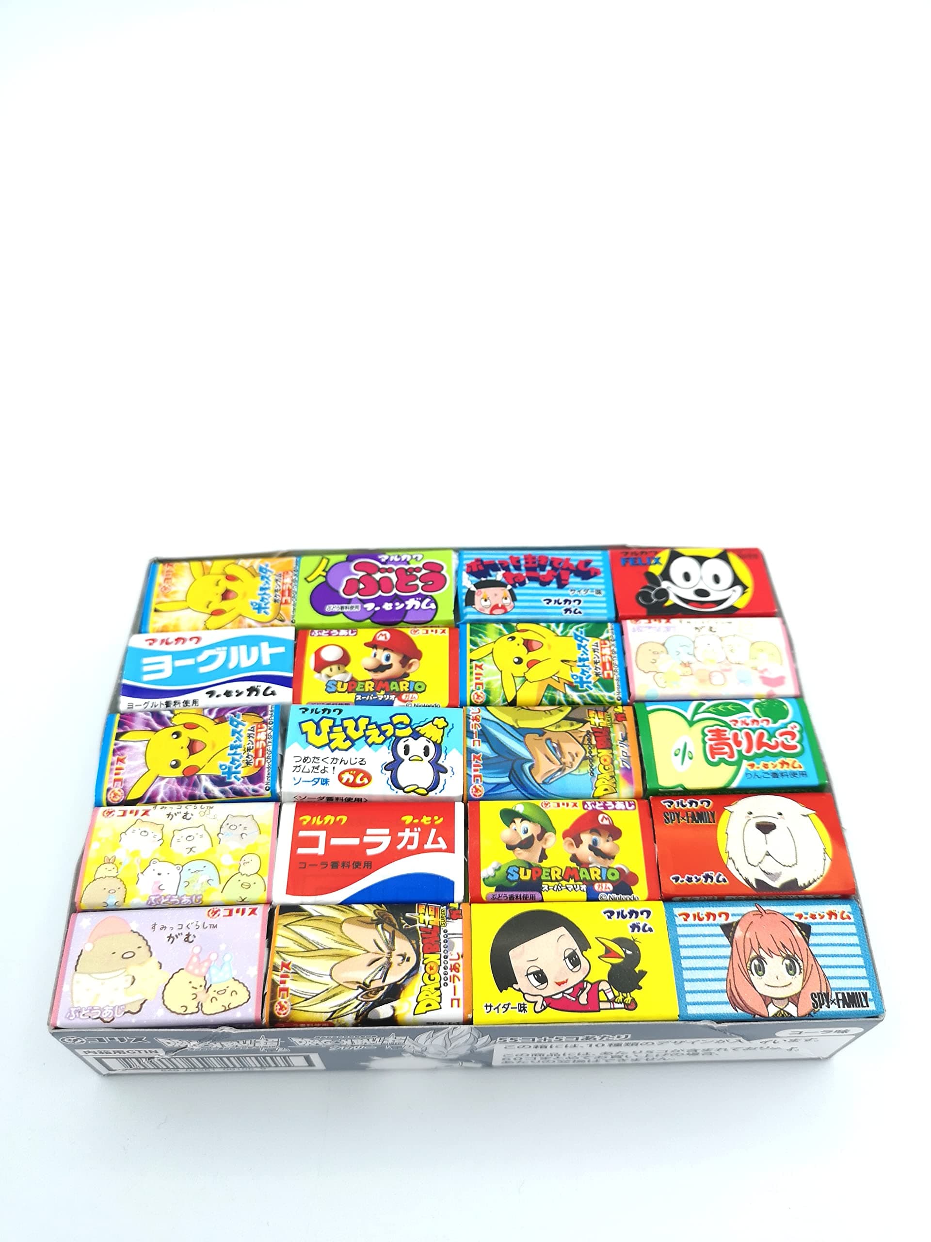 Japanese Gum Assorted Set 60 Pieces Multiple Flavors, Yogurt, Cola, Soda, Strawberry, Grape Flavors