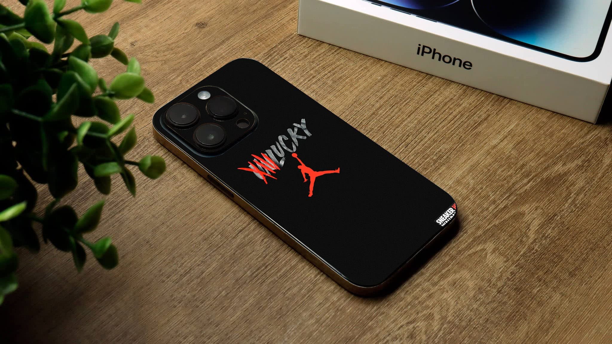 GADGETS WRAP Printed Vinyl Skin Sticker Decal for Apple iPhone 14 Pro Max - jordan-13-unlucky Multicolor